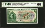 COLOMBIA. Banco de la República de Colombia. 1 Peso, 2 Pesos, 5 Pesos, 10 Pesos, 50 Pesos. January 1