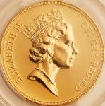 英国 (Great Britain) エリザベス2世女王像 5ポンド金貨 1990年 KM945 ／ Elizabeth II 5 Pounds Gold
