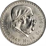 MEXICO. Peso, 1949-Mo. Mexico City Mint. NGC MS-64.
