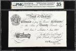 GREAT BRITAIN. Bank of England. 20 Pounds, 1937. P-337Ba. Operation Bernhard Counterfeit. PMG Choice