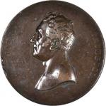 1849 American Art-Union John Trumbull Personal Medal. Bronzed Copper. 63.9 mm. By C.C. Wright and B.