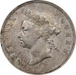 1892-H年香港半圆银币。喜敦造币厂。HONG KONG. 50 Cents, 1892-H. Birmingham (Heaton) Mint. Victoria. PCGS Genuine--C