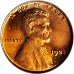 1923 Lincoln Cent. MS-66 RD (PCGS).