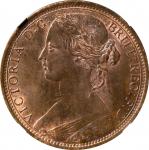 GREAT BRITAIN. Penny, 1862. London Mint. Victoria. NGC MS-65 Brown.