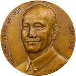 马来西亚钱币一组。两枚。CHINA. Taiwan. Chiang Kai-Shek Bronze Medal, 1976. PCGS MS-63.