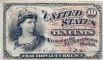 美国钞10cents及50cents各一枚，共计二枚
