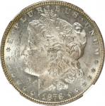 1878 Morgan Silver Dollar. 8 Tailfeathers. MS-62 (NGC).