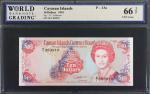 CAYMAN ISLANDS. Cayman Islands Currency Board. 10 Dollars, 1991. P-13a. WBG Gem Uncirculated 66 TOP.