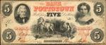 Pottstown, Pennsylvania. Bank of Pottstown. Dec. 28, 1863. $5. Very Fine.