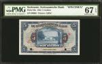 SURINAME. Surinaamsche Bank. 5 Gulden, 1942. P-88s. Specimen. PMG Superb Gem Uncirculated 67 EPQ.