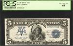 Fr. 280. 1899 $5 Silver Certificate. PCGS Very Choice New 64.