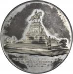 1897 Washington Monument at Philadelphia, Society of the Cincinnati Medal. White Metal. 75.6 mm. Bak