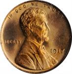 1917 Lincoln Cent. MS-66 RD (PCGS).