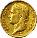 FRANCE. 40 Francs, 1813-CL. Genoa Mint. NGC AU-53.
