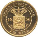 1858年马拉西亚2½金币 近未流通