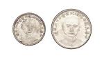 1927年民国十六年孙中山像总理纪念银币贰角、壹角各一枚（LM847、849）