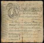 1750年苏格兰皇家银行12/20先令 极美