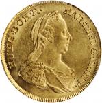 AUSTRIAN NETHERLANDS. Souverain dOr, 1773-IC SK. Vienna Mint. Maria Theresa. PCGS MS-62 Gold Shield.