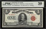 CANADA. Dominion of Canada. 1 Dollar, 1923. DC-25g. PMG Very Fine 30.