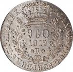 BRAZIL. 960 Reis, 1819-R. Rio de Janeiro Mint. Joao VI. NGC MS-66.