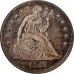 1847 Liberty Seated Silver Dollar. EF-45 (ANACS). OH.