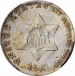 1853 Silver Three-Cent Piece. MS-66+ (PCGS). CAC.
