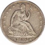 1873-CC Liberty Seated Half Dollar. Arrows. WB-5. Rarity-6. Small CC. Fine-15 (PCGS).