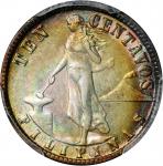 PHILIPPINES. 10 Centavos, 1917-S. San Francisco Mint. PCGS MS-64.