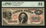 Fr. 26. 1875 $1 Legal Tender Note. PMG Choice Uncirculated 64.