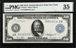 Fr. 1031a. 1914 $50  Federal Reserve Note. New York. PMG Choice Very Fine 35.