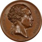 Circa 1880 Series Numismatica Medal by John R. Bacon. Musante GW-101, Baker-130 var. Copper. SP-64 (