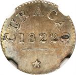 CURACAO. Stuiver, 1822. Utrecht Mint. William I. NGC MS-63.