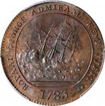 GREAT BRITAIN. Blockade of Gibraltar Bronze Medal, 1783. PCGS MS-64 Brown.