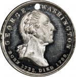 Circa 1841 New York medalet. Musante GW-160, Baker-614. White Metal. MS-63 (PCGS).