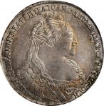 RUSSIA. Ruble, 1736. Kadashevsky (Moscow) Mint. Anna. PCGS AU-58 Gold Shield.