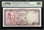 AFGHANISTAN. Bank of Afghanistan. 1000 Afghanis, ND (1967). P-46. PMG Gem Uncirculated 66 EPQ.