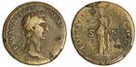 Roman Imperial. Nerva (96-98). AE Sestertius, 97. Rome. 29.05 gms. Laureate head right, rev. Fortuna