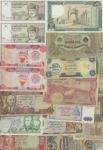 A group of world banknotes, including around 25 Middle-Eastern notes, and a selection of Russian and