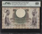 1939年荷属印度爪哇银行100盾。NETHERLANDS INDIES. Javasche Bank. 100 Gulden, 1939. P-82. PMG Extremely Fine 40.
