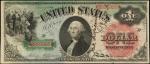 Friedberg 18. 1869 $1 Legal Tender Note. PMG Choice About Uncirculated 58 EPQ. Courtesy Autograph.