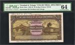 TRINIDAD & TOBAGO. Government of Trinidad & Tobago. 20 Dollars, 1942-43. P-10cts. Color Trial Specim