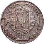 1820R巴西九百六十雷亚尔银币，PCGS XF40