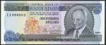 Central Bank of Barbados, $1, A1 000049, red, $2, H 20 000001, blue, $5 (2), G16 000086, G24 000009,