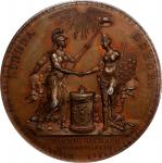 1904 Holland Receives John Adams as Envoy Medal. Holland Society of New York Replica. After Betts-60