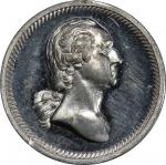 1876 Childrens Ball medalet by George Soley. Musante GW-471, Baker-421C. White Metal. MS-63+ (PCGS).
