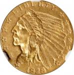 1928 Indian Quarter Eagle. MS-62 (NGC).