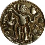 990-1070年锡兰朱罗时期1斯塔特金币。CEYLON. Chola Period. Stater, ND (990-1070). ANACS AU-50.