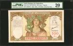 TAHITI. Banque de lIndochine. 100 Francs, ND (1963-65). P-14d. PMG Very Fine 20.
