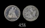 1875年美国精铸银币1/4元U.S.A.: Proof Silver Quarter Dollar, 1875, sitting Liberty. NGC Proof Details, improp