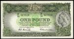 Commonwealth of Australia, £1, 1961, serial number HF/59 027518, green and black, Queen Elizabeth II